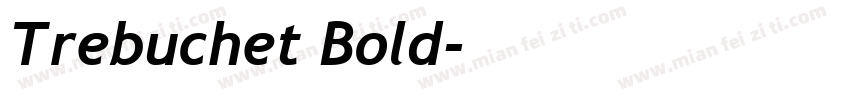 Trebuchet Bold字体转换